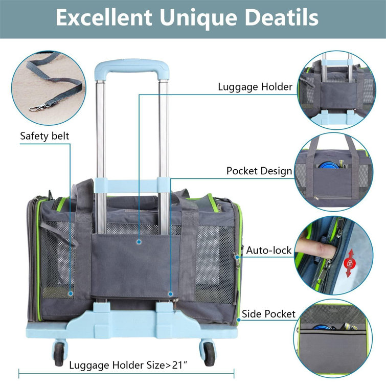 Top loading cat carrier top large